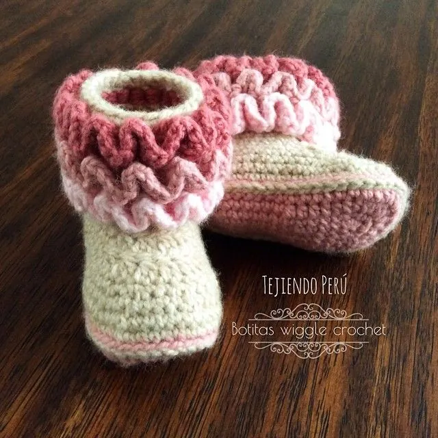 Botitas wiggle crochet para bebés! Modelo 1: suela y pie de un ... Botitas wiggle crochet para bebés! Modelo 1: suela y pie de un ...