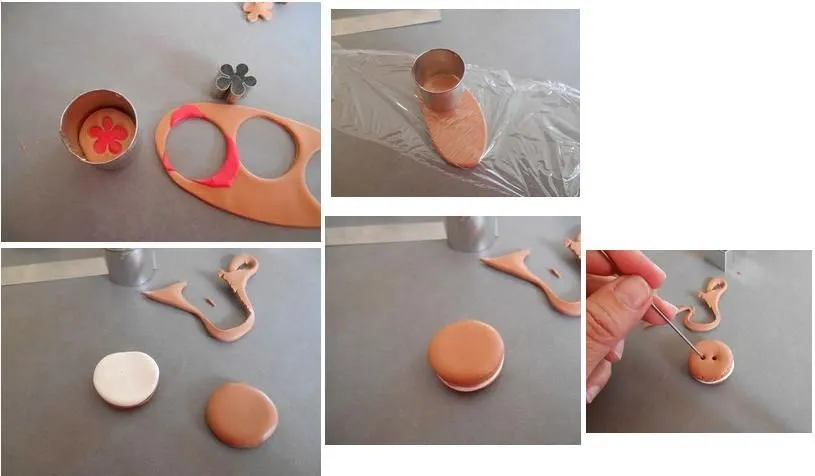 Botones Infantiles en Porcelana Fría paso a paso Botones Infantiles en Porcelana Fría paso a paso