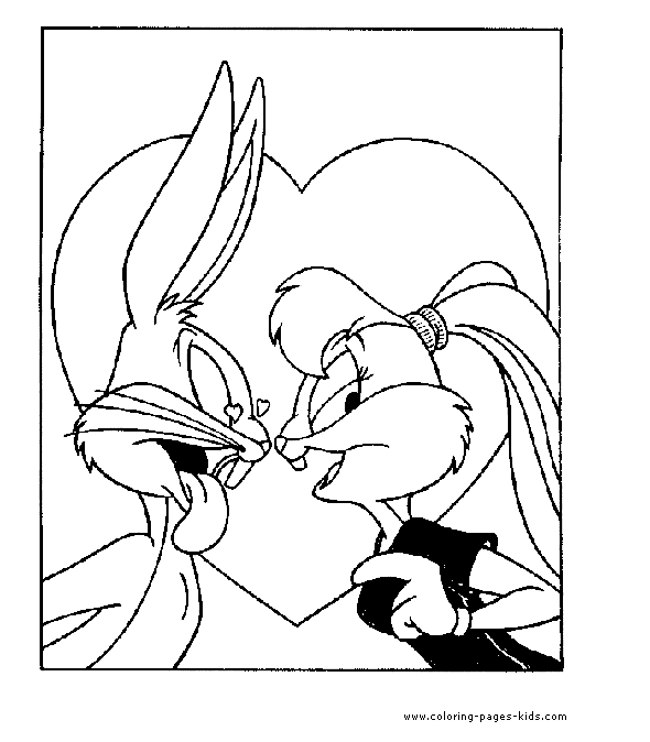 girl bugs bunny Colouring Pages