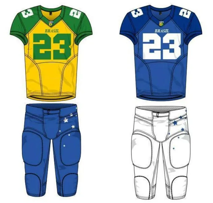 Brasil terá novo uniforme em amistoso de futebol americano | Blog ... Brasil terá novo uniforme em amistoso de futebol americano | Blog ...