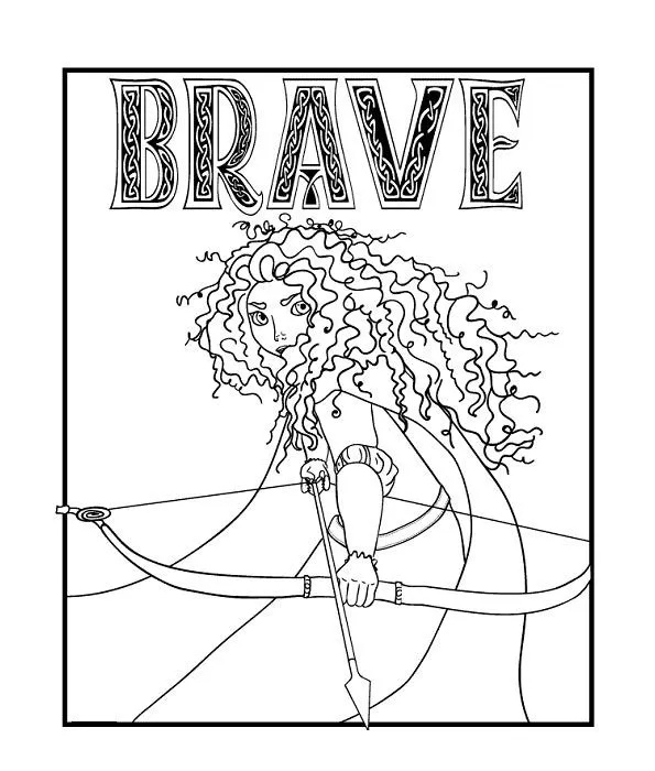Brave - Dibujos para imprimir y colorear