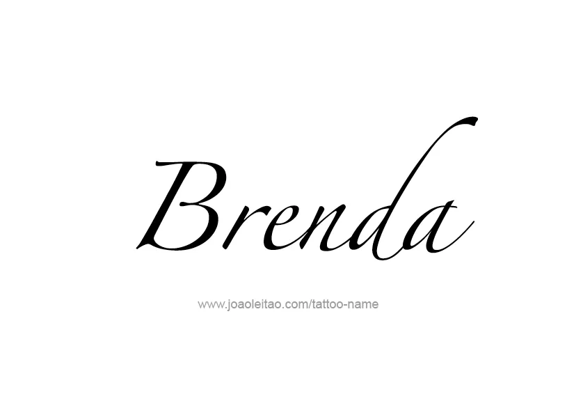 Brenda Name Tattoo Designs