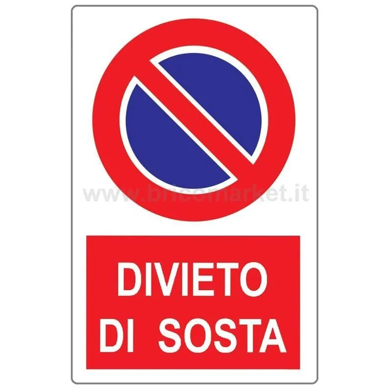 BRICO MARKET SRL | CARTELLO 20X30CM DIVIETO DI SOSTA
