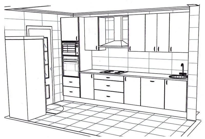 Dibujo de cocinas - Imagui