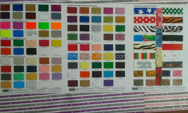 Brillo de papel corrugado fabricante, Colorido de la onda del ...