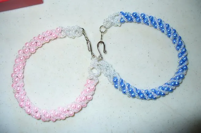 Diseños con plata y cristal: PULSERAS TEJIDAS CON... Diseños con plata y cristal: PULSERAS TEJIDAS CON...