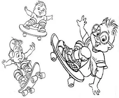 BRINQUEDOS BARATOS: DESENHOS PARA PINTAR (GRÁTIS): ALVIN E OS ESQUILOS BRINQUEDOS BARATOS: DESENHOS PARA PINTAR (GRÁTIS): ALVIN E OS ESQUILOS