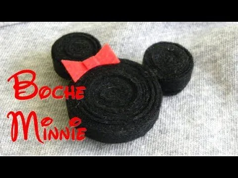 Broche de fieltro de MINNIE - Disney - YouTube Broche de fieltro de MINNIE - Disney - YouTube