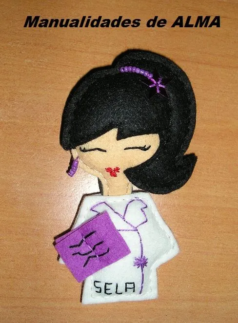 Broche muñeca de fieltro pop - Imagui