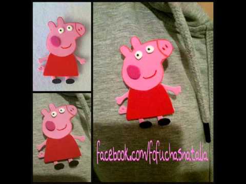 Broche Peppa Pig goma eva - YouTube