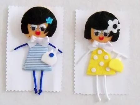 Broches Chulis: Broches Muñecas De Fieltro y mas ... Broches Chulis: Broches Muñecas De Fieltro y mas ...