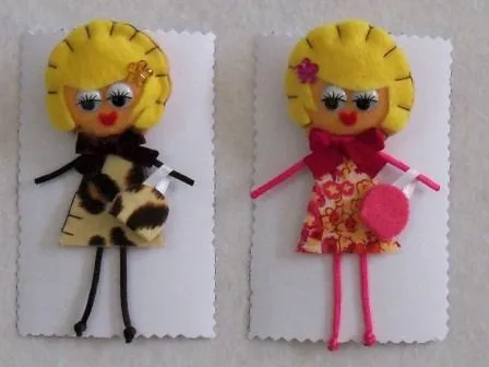 Broches Chulis: Broches Muñecas De Fieltro y mas ... Broches Chulis: Broches Muñecas De Fieltro y mas ...