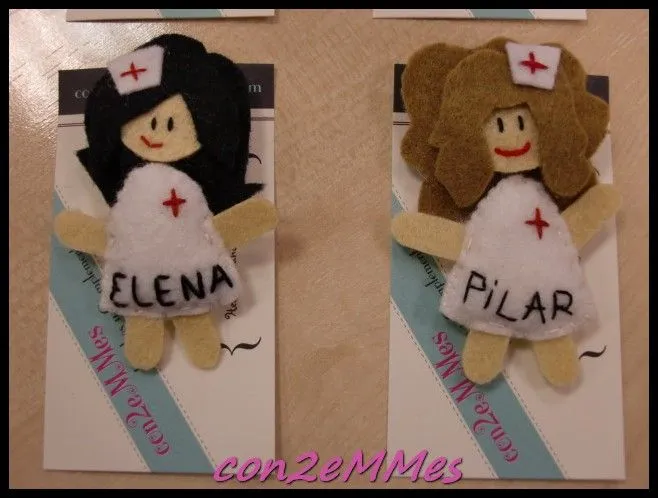 Broches enfermeras de fieltro personalizadas con nombre | Broches ... Broches enfermeras de fieltro personalizadas con nombre | Broches ...