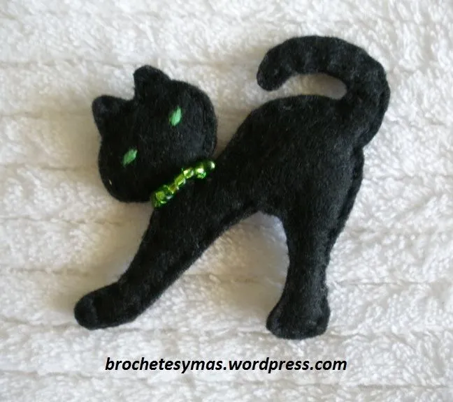 Broches fieltro gatos - Imagui