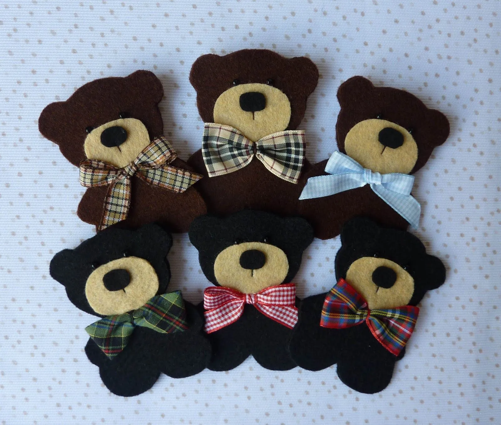 Broches de fieltro de osos - Imagui