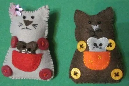 broches de fieltro plantillas | Aprender manualidades es facilisimo. broches de fieltro plantillas | Aprender manualidades es facilisimo.