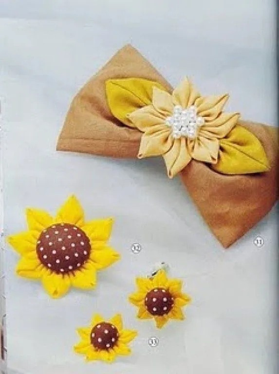 como hacer flores de tela paso a paso | Aprender manualidades es ...