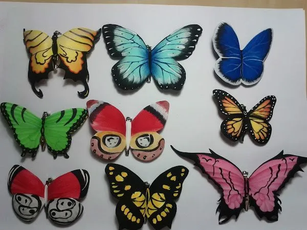 mariposas de goma eva (3) | Aprender manualidades es facilisimo. mariposas de goma eva (3) | Aprender manualidades es facilisimo.