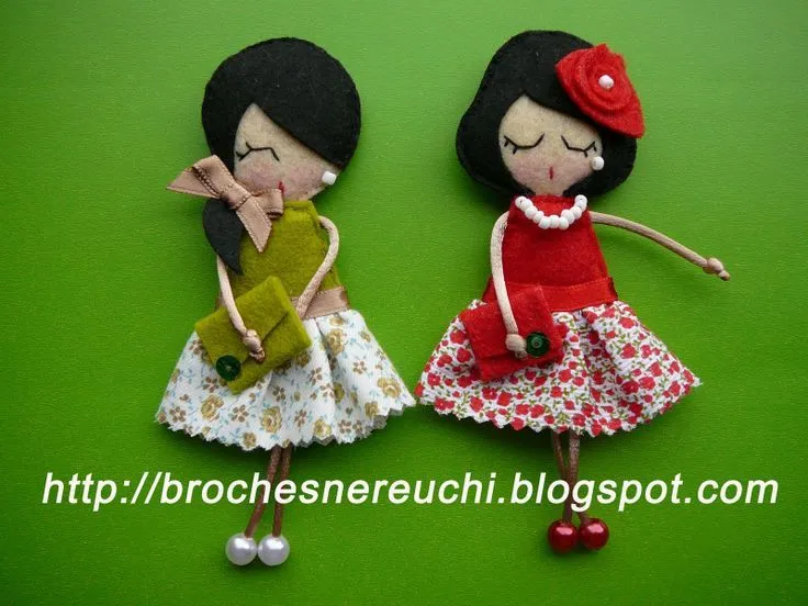BROCHES NEREUCHI: UN POCO DE TODO | Felt | Pinterest BROCHES NEREUCHI: UN POCO DE TODO | Felt | Pinterest