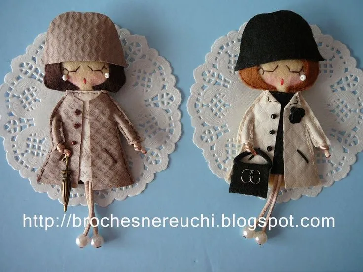 BROCHES NEREUCHI | //Fieltro,//muñecas// | Pinterest BROCHES NEREUCHI | //Fieltro,//muñecas// | Pinterest