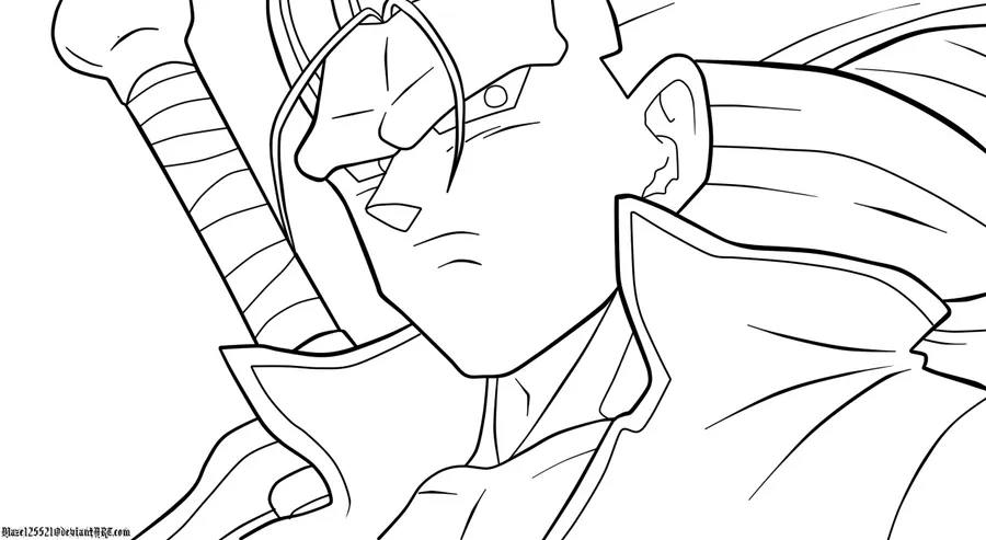 Bardock SSJ2 LineArt by KiRaPL on DeviantArt