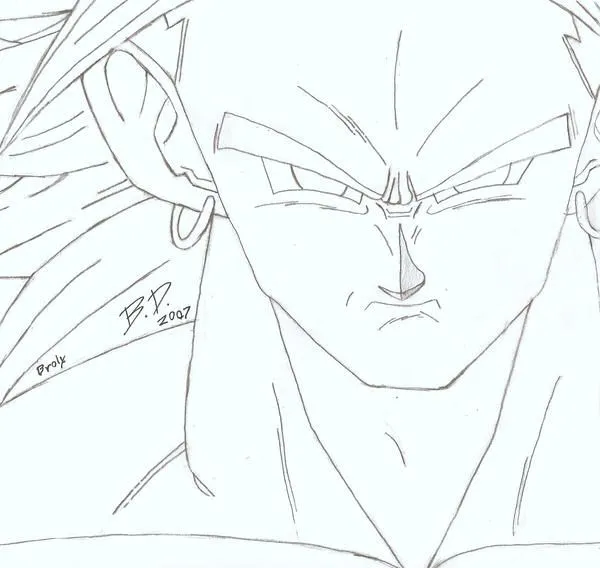 Broly ssj legendario para dibujar facil - Imagui