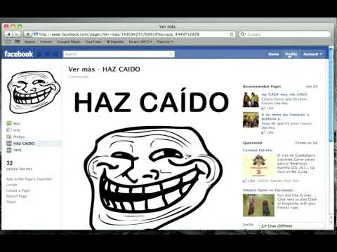 Broma para facebook: Ver mas - YouTube