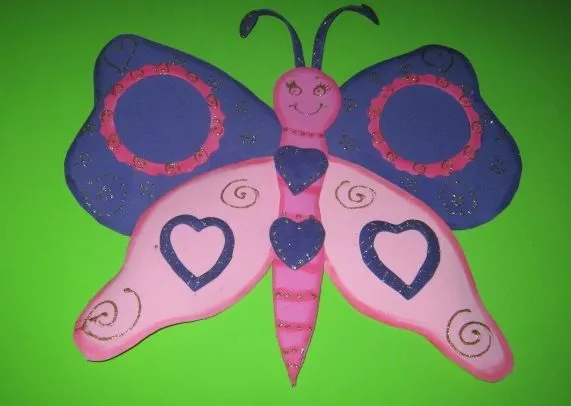 Mariposas echas de fomi - Imagui