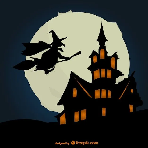 la bruja bonita, con ilustración vectorial de Halloween ... la bruja bonita, con ilustración vectorial de Halloween ...