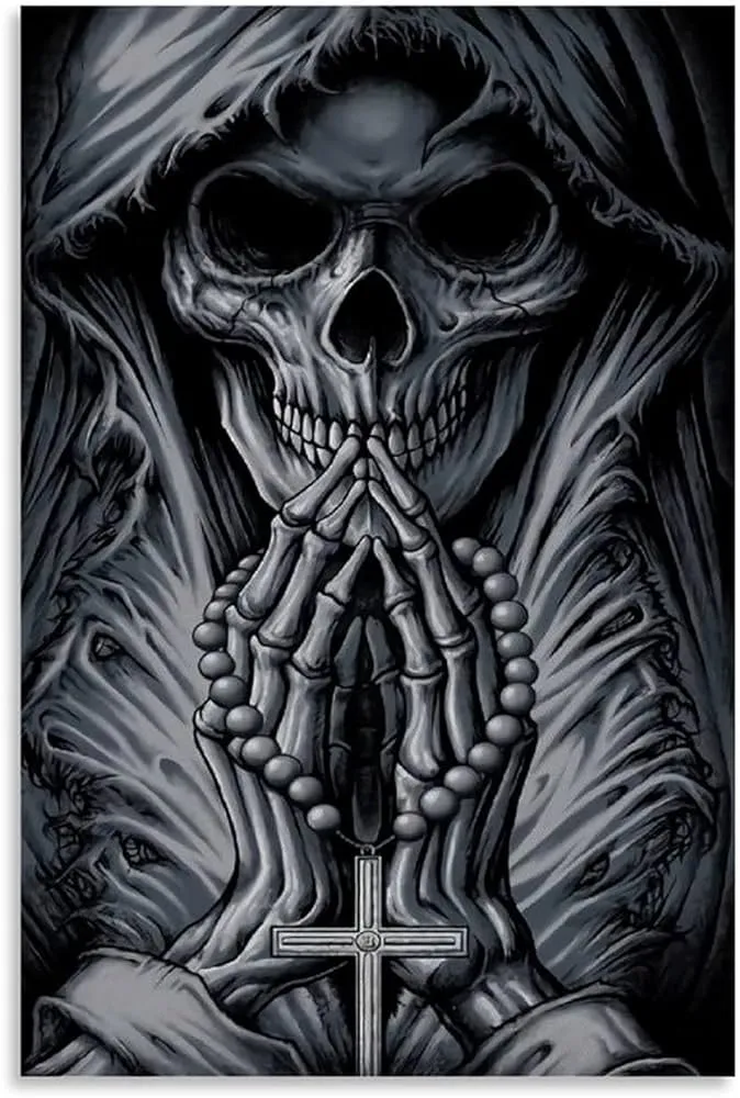 BSXLE Dibujos De La Santa Muerte - Lienzo artístico y arte para pared (20 x  30 cm) : Amazon.com.mx: Hogar y Cocina