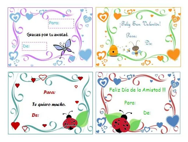 Tarjetas para el dia de la amistad para imprimir - Imagui Tarjetas para el dia de la amistad para imprimir - Imagui