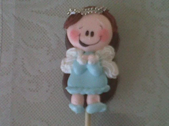 Bubulubu decorado en forma de angel (color puede ser modificado ...