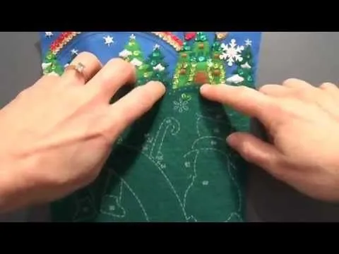 Bucilla Stocking Construction #5 - YouTube