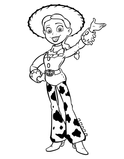 Princesas Disney: Dibujos para colorear de las chicas de "Toy Story"