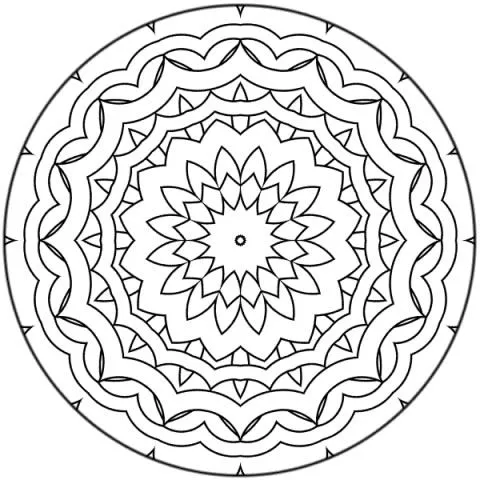 Mi Budha: Mandala Para Colorear - Petalos