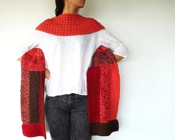 Bufanda de colores para mujer. Bufandas modernas. por KEENbyAM Bufanda de colores para mujer. Bufandas modernas. por KEENbyAM