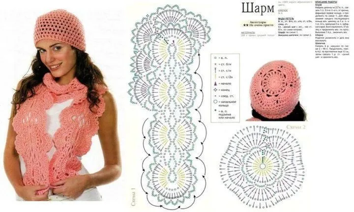 Patrones en crochet bufandas - Imagui