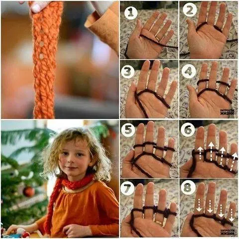 Hacer una bufanda con los dedos!! | Pañuelos y Bufandas | Pinterest Hacer una bufanda con los dedos!! | Pañuelos y Bufandas | Pinterest