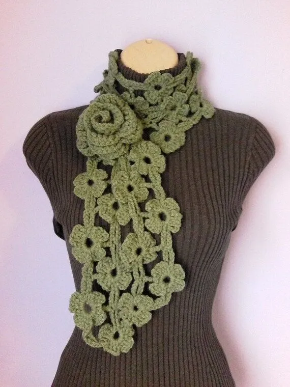 Bufandas en crochet para mujeres - Imagui