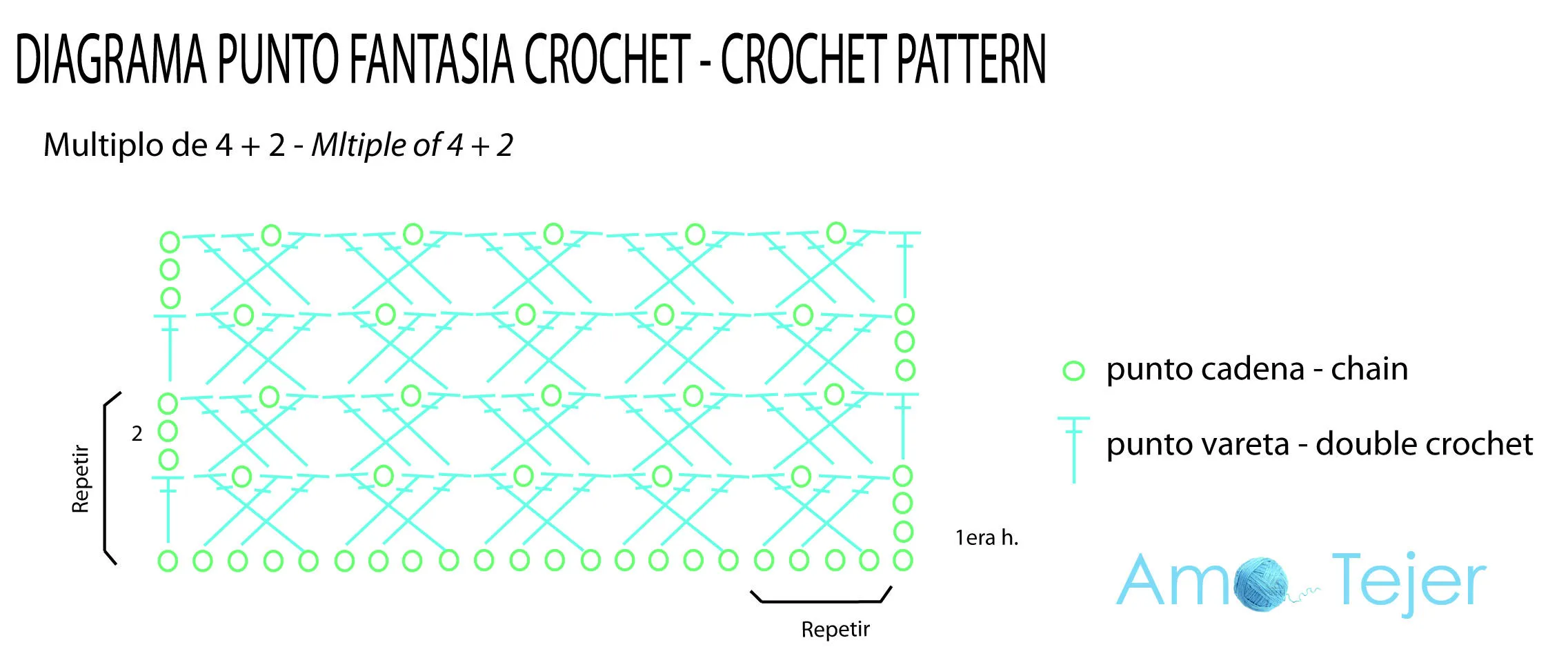 Bufanda Fluor – Bright Color Scarf | Amo tejer