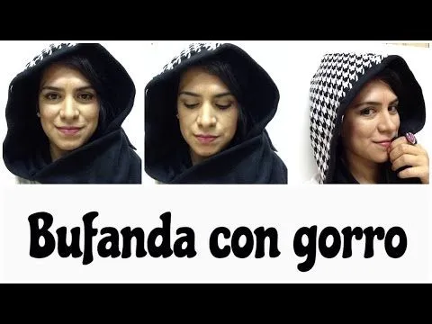 bufanda con gorro(capucha) reversible - YouTube bufanda con gorro(capucha) reversible - YouTube
