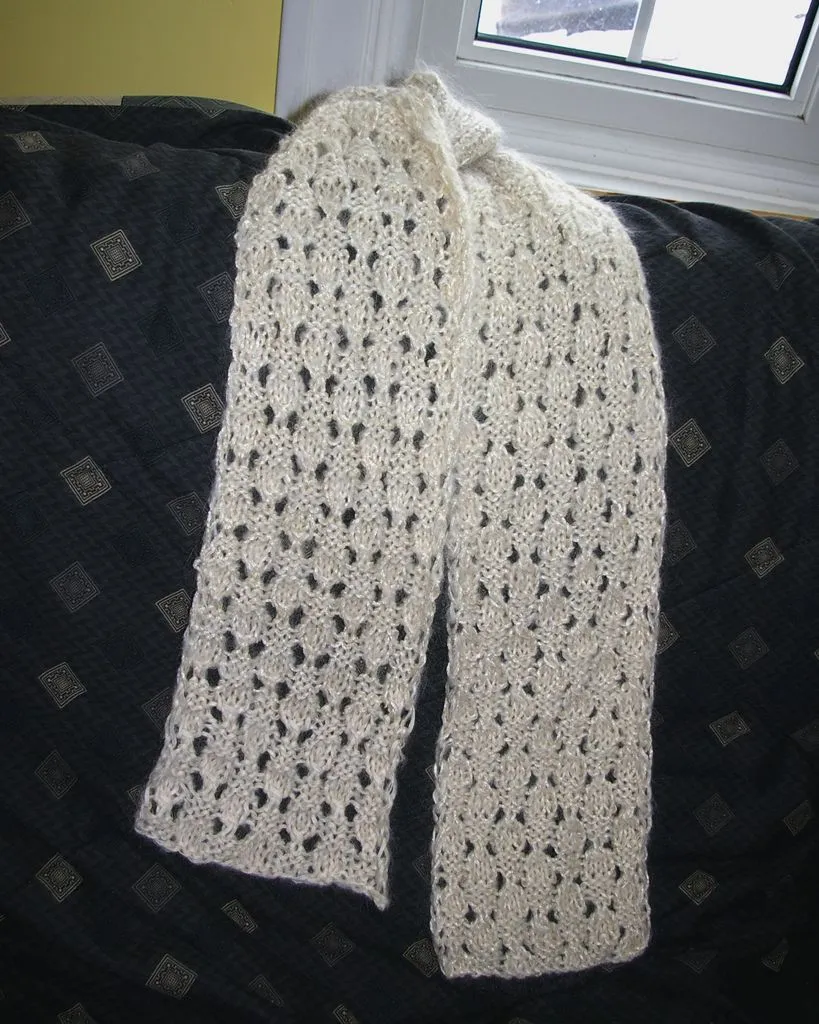 Bufanda de punto de rocío. | Tejidos Jigra Knits Bufanda de punto de rocío. | Tejidos Jigra Knits