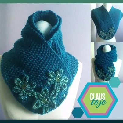 Bufanda en #tricot convertible en chalina, cuello y chaleco. Lana ... Bufanda en #tricot convertible en chalina, cuello y chaleco. Lana ...
