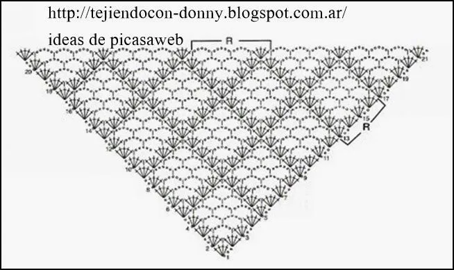 Bufandas, chales, picos, ponchos...crochet on Pinterest | Crochet ...