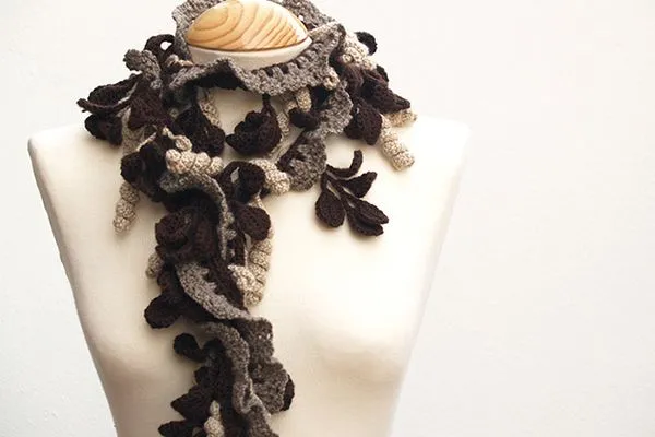Bufandas espiral a crochet - Imagui