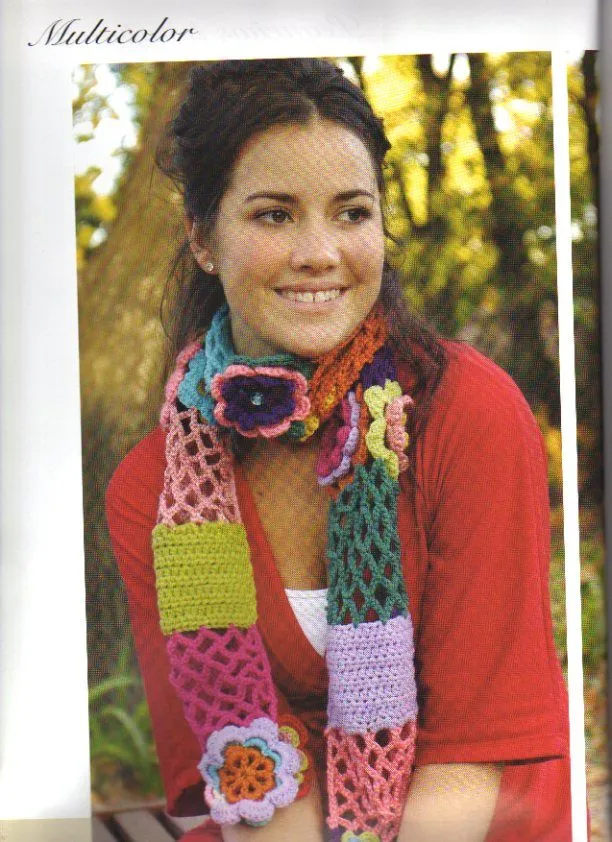 Bufandas de primavera a crochet