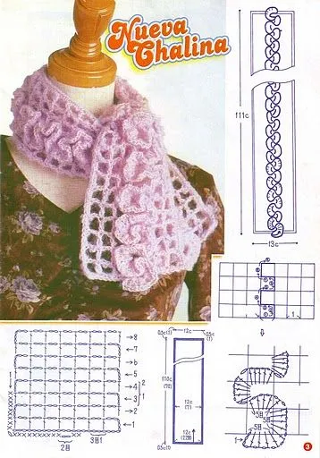 Muchas Bufandas tejidas a crochet : cositasconmesh Muchas Bufandas tejidas a crochet : cositasconmesh
