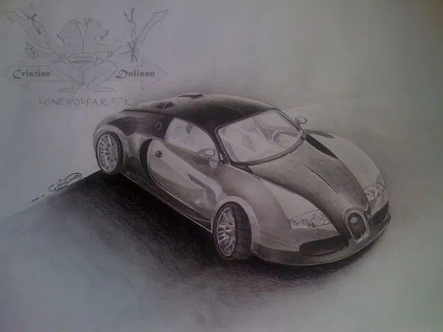 Bugatti Veyron dibujo a lapiz - Taringa!