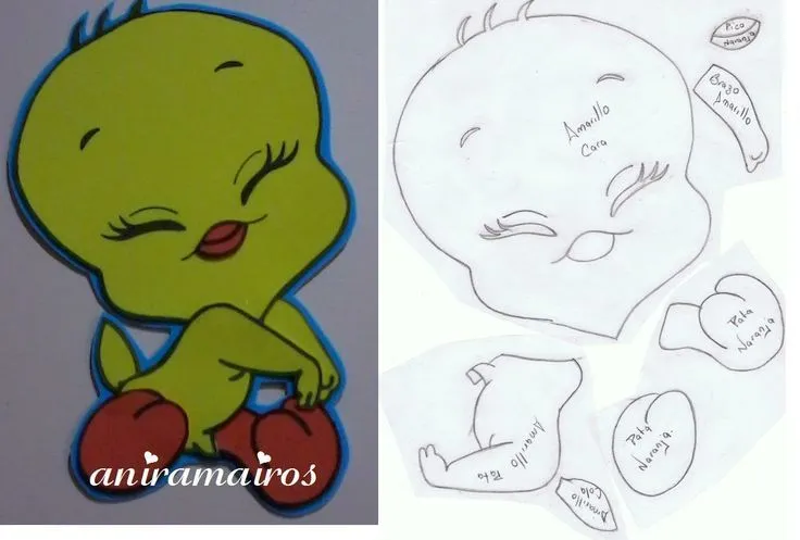 Bugs Bunny (baby) y moldes | Foami para toda ocasión. | Pinterest ... Bugs Bunny (baby) y moldes | Foami para toda ocasión. | Pinterest ...