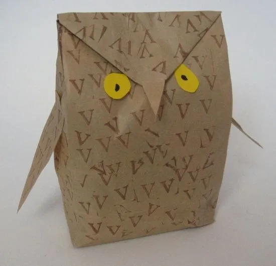 Manualidades con bolsa de papel - Imagui